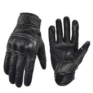 Gants de moto en cuir antidérapants pour course, protection en fibre de carbone, écran tactile étanche, personnalisables en gros - Product Image 2