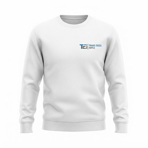 Sweat-shirt d'hiver blanc à col rond pour homme Trade Excel Impex, coupe classique, en coton tricoté, décontracté, écologique et respirant - Product Image 1