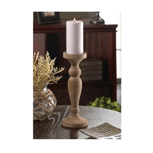 Handcrafted wooden candle holder with natural wood finish for <b>tea</b> <b>light</b> candles rustic home decor table centerpiece decoration - Product Image 2