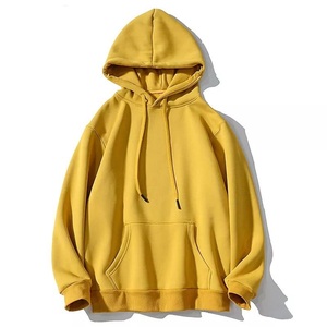 Sweat-shirt à capuche bordeaux pour homme, coupe classique, en molleton, décontracté, pour l'automne, avec poches, manches classiques, tricoté, uni, 100% coton - Product Image 3