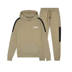 Conjunto Deportivo de Otoño para Hombre, Sudadera con Capucha y Pantalones de Chándal Personalizados con Logotipo, Pantalones Deportivos de Forro Polar XL, Talla Grande, Estampados - Product Image 1
