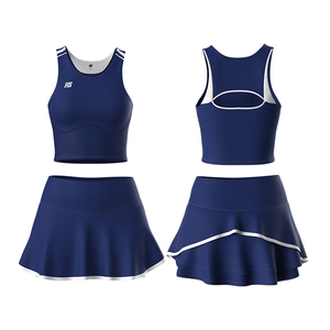 Ropa de Tenis de Alta Calidad, Ropa Deportiva para Mujer, Falda-Pantalón de Secado Rápido y Top Corto Tipo Polo, Uniformes de Tenis Personalizados - Product Image 4
