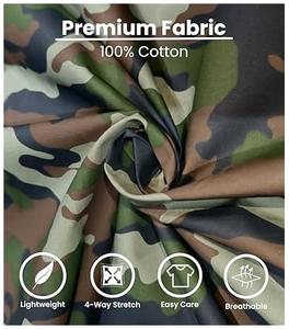 Camiseta de camuflaje para senderismo y viajes, corte regular, transpirable, de manga corta, para camping y actividades al aire libre. - Product Image 3