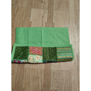 Funda de cojín de patchwork hecha a mano, bordada con flores, de algodón acolchado, para decoración del hogar, hotel, regalo para ella. - Product Image 2