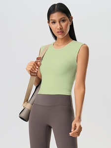 Nouveau débardeur deux pièces séparées de haute qualité avec blocs de couleur, effet seconde peau, tendance et décontracté, idéal pour la course et le sport - Product Image 2