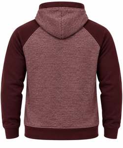 <b>Cowl</b> <b>Neck</b> <b>Hoodie</b> Long Sleeve Solid Color Front Pocket Drawstring Closure - Product Image 2