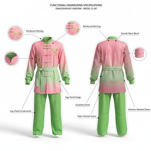 Uniforme de Kung Fu Personalizado de Alta Calidad OEM ODM en Oferta, Color y Talla Personalizables, Diseño de Logotipo con Nombre de Marca, Uniforme de Karate Duradero - Product Image 2
