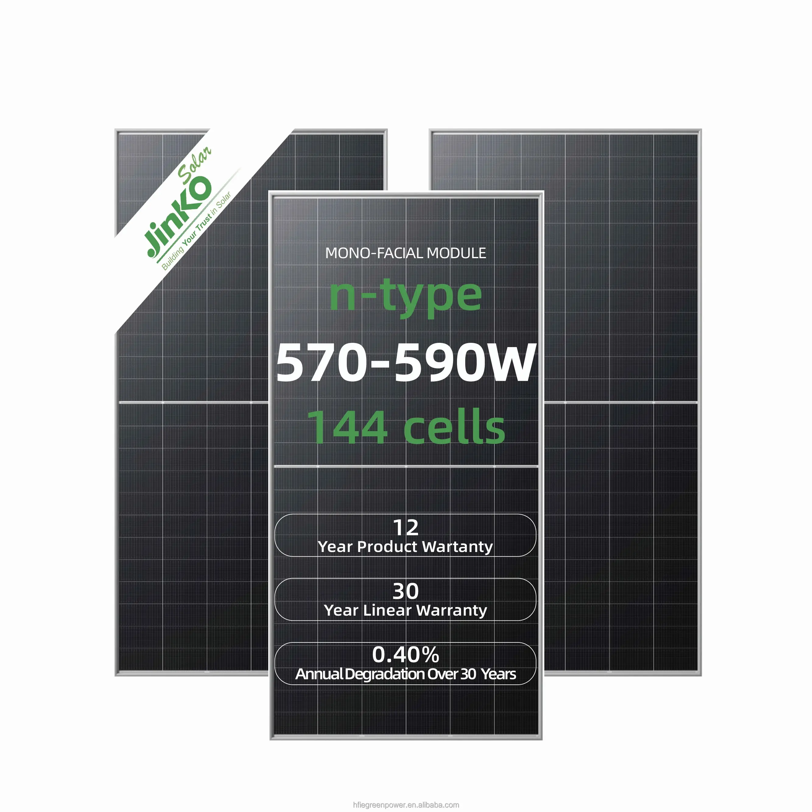 Jinko fabrika doğrudan toptan fiyat jinko güneş panelleri 580W güneş paneli 570W 575W 585w 590W güneş paneli