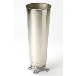 Porte-parapluie industriel en métal avec finition laiton antique, capacité unilatérale, autoportant, décoration artisanale pour la maison - Product Image 3