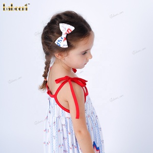 Traje de Baño Casual para Niñas Twirl & Shine, ODM OEM en Vietnam DR4258, Estampado Otoñal con Apliques de Algodón - Product Image 5