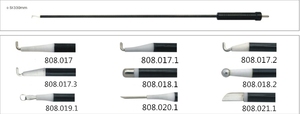 Electrodo de Gancho <span class=keywords><strong>Monopolar</strong></span> Reutilizable Euprun para Laparoscopia, Electrodo de Coagulación de 5 mm y 10 mm, Orificios de Gancho Eléctrico Personalizados - Product Image 4
