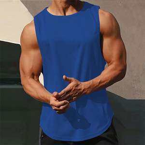 Débardeur pour homme, chemise sans manches décontractée, tissu en coton mélangé doux, style moderne pour l'été, la plage, les voyages et le quotidien - Product Image 2