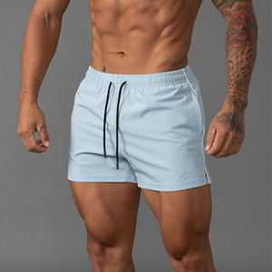 Shorts de Playa para Hombre, Negros, de Secado Rápido, con Cordón Ajustable, Ecológicos, con Franja Lateral de Color Degradado, Cintura Media, Tejido de Poliéster y Spandex - Product Image 2