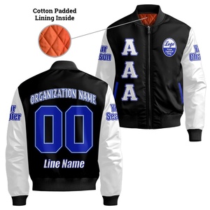 Custom Chapter Bomber <b>Jacket</b> Phi|Beta|Sigma <b>White</b> Sleeve 19|14 Fraternity Bomber <b>Jacket</b> - Product Image 1