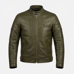 Chaqueta de Motociclista de Cuero Genuino para Hombre de la Mejor Calidad, Nueva Colección de Invierno, Chaquetas de Motocicleta con Protecciones Desmontables Personalizadas - Product Image 1
