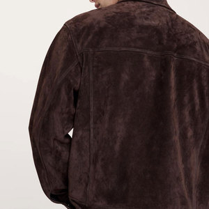 Trendy <b>Suede</b> Leather <b>Jacket</b> Stylish Casual Wear <b>Suede</b> Leather <b>Jacket</b> Comfortable Fit With Smooth Texture - Product Image 5