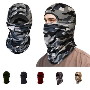 Pasamontañas de camuflaje, máscara facial de camuflaje para hombres y mujeres, protección UV contra el sol, bufanda para ciclismo, protector de cuello, pasamontañas transpirable para esquí. - Product Image 2
