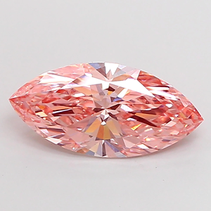 Fancy <b>Pink</b> Marquise Cut Lab grown Diamond Loose Stone for Jewelry Making - Product Image 1