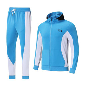 Survêtements d'entraînement décontractés d'hiver pour hommes, avec cordon de serrage et capuche, légers et respirants, 100% coton, pour la course à pied, le jogging et la gym - Product Image 1