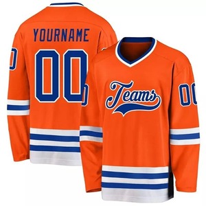 Jersey de Hockey sobre Hielo Personalizado para Hombre, 100% Poliéster, Impresión Digital, Secado Rápido, Cuello en V, Mangas Largas, Nombre del Equipo y Logotipo Personalizables - Product Image 4