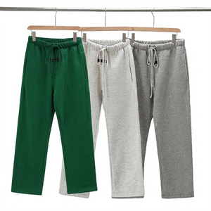 Pantalon de survêtement décontracté pour homme, style hip-hop, coupe droite, brodé, taille élastique avec cordon de serrage, poches latérales plissées, tissu épais et respirant - Product Image 4
