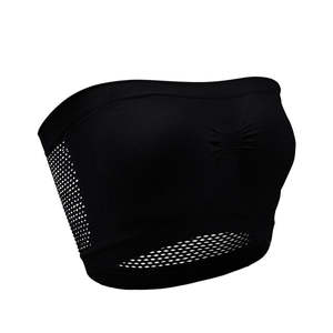 Top Bandeau sin Tirantes de Verano para Mujer, Top Corto Tipo Tubo, Transpirable, Tejido - Product Image 5