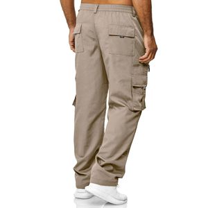 Pantalones Jogger Cargo Beige para Hombre, Pantalones Casuales Ligeros con Bolsillos Laterales y Dobladillo Elástico - Product Image 6