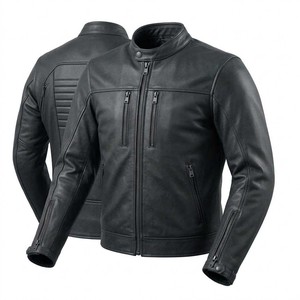 Fashion Men's Leather <b>Jacket</b> Motorbike Biker Gear Long Thin Canvas Soft Protective Apparel Pakistan - Product Image 5