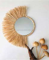 Décoration de la maison moderne personnalisée grand cadre rond en or mat miroir mural suspendu pour salle de bain grand cercle