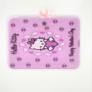 Meilleures ventes : Tuiles magnétiques en acrylique rose pâle Hello Kitty pour extensions de cils, style cœur, durables, avec logo personnalisé - Product Image 5