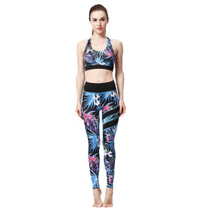 Ensemble de vêtements de yoga 2 pièces réversible à carreaux, respirant, écologique, vêtements de sport actifs, tenue de fitness, taille élastique - Product Image 4