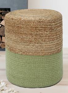 พรมปูพื้นทรงกลมสีดำลายถักแบบโมเดิร์น ทำด้วยมือจากปอกระเจาและผ้าฝ้าย  แบบถักเปีย 2 ชิ้น  เคลื่อนย้ายได้  ปรับแต่งได้  แบรนด์เฉพาะ  ใช้ได้หลายโอกาส - Product Image 5