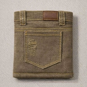 Mini billetera de mezclilla, monedero pequeño, tarjetero, organizador de efectivo compacto, accesorio de bolsillo ligero para mujeres y hombres - Product Image 1