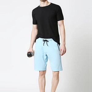 Pantalones Cortos Casuales para Hombre, Color Azul Cielo, a la Moda, Suaves y Ligeros, Venta al Por Mayor, Pantalones Cortos de Verano para Hombre, Marca Personalizada - Product Image 1