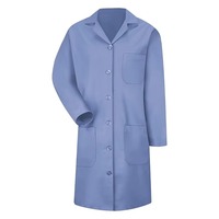 Pamuklu Med Laboratuvar Önlüğü Özel Logo Baskılı Tıbbi Forma Yumuşak Nefes Alabilen Dokuma Kumaş Unisex Doktor Beyaz Önlüğü İğne Tespit Cihazı