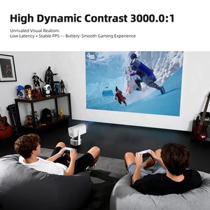Projecteur 2-en-1 portable 2026 A005 Pro MINI pour jeux et home cinéma, compatible 4K, haut-parleur 20W, lumière ambiante, haute luminosité Europe - Product Image 3
