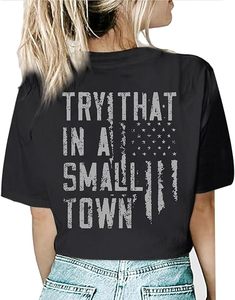 Camisetas Oversize de Algodón para Mujer con Estampado Gráfico, Estilo Country, Vintage, Vaquera, Western, de Bandas de Rock, de Corte Holgado - Product Image 3