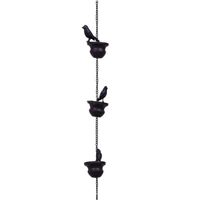 Chaîne de pluie décorative Ambience Lifestyle pour jardin et patio – Gouttière en fer haut de gamme – Chaîne de pluie décorative en métal