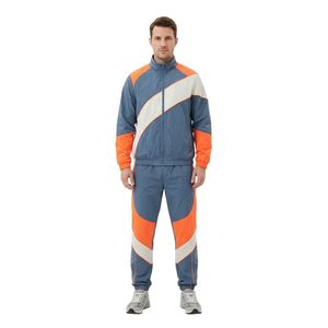 Conjuntos de Chaqueta Cortavientos de Poliéster y Nailon, Color Azul Marino y Verde Lima, Mangas en Contraste, Chaqueta Deportiva para Entrenamiento, Running y Atletismo - Product Image 6