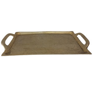 Article d'artisanat indien Plateaux décoratifs pour la maison en aluminium Design unique élégant et durable Produit standard de haute qualité - Product Image 3