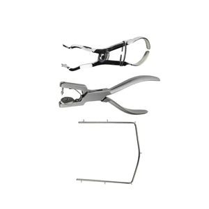 Ensemble de pinces à caoutchouc dentaire réutilisables en acier inoxydable, design ergonomique, procédures endodontiques, instruments dentaires manuels - Product Image 6