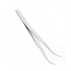 Pince à cils DANTRIC IMPLANTS BI-6542 en acier inoxydable, pointe lisse, courbée, précision, pour extension de cils, usage en salon - Product Image 6