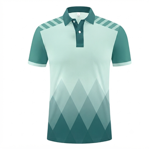 Camiseta de Hombre con Bloques de Color y Estampado por Transferencia Térmica, Manga Corta, con Bolsillo, Casual, Tejida, Largo Regular, Spandex/Poliéster 180g - Product Image 3