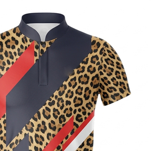 เสื้อเชิ้ตจีนลายเสือดาวแบบซับลิเมชั่นสั่งทำพิเศษ เสื้อยืดกีฬาซับลิเมชั่นคุณภาพสูงสำหรับทุกเพศ - Product Image 3