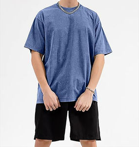 เสื้อยืดคอกลมคุณภาพสูง หนักแน่น ผลิตโดยผู้ผลิต OEM ผ้าฝ้าย 100% สำหรับผู้ชาย แขนสั้น พิมพ์ลายโลโก้ ดีไซน์สวย - Product Image 6