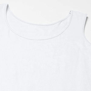 OEM Custom Made Women's Plus Size Casual Tank <b>Tops</b> 100% Cotton Breathable Eco-Friendly Front Logo High Quality - Product Image 5