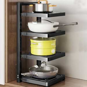 Support de rangement haut de gamme pour cuisine, garde-manger et salle de bain |   Étagère en métal résistant à la rouille - Product Image 2