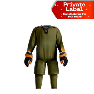 Tenue de hockey sur glace de haute qualité à prix abordable, ensemble d'entraînement pour équipe, vente chaude, prix d'usine, modèle vierge - Product Image 1