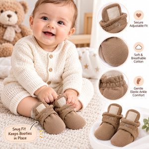 Chaussons bébé unisexes en coton |   Chaussons doux en tricot pour bébé |   Chaussures respirantes pour la cheville |   Chaussettes douces antidérapantes confortables pour bébés et tout-petits - Product Image 4