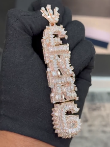 Pendentif Couronne en Or avec Diamant Naturel Personnalisé, Collection de Bijoux de Luxe Hip Hop pour Hommes, Design Premium - Product Image 4